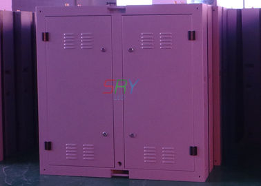 강철 내각 물자를 가진 1R1G1B IP65 P16 LED 스크린 내각 8000cd/sqm 협력 업체