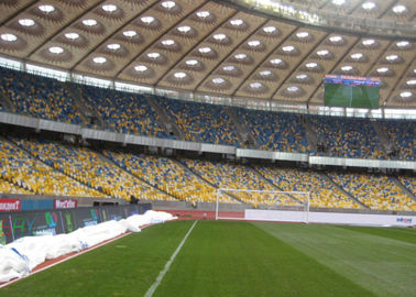 IP65 P10 경기장 발광 다이오드 표시 1/4 검사 축구 경기장 광고 널 협력 업체