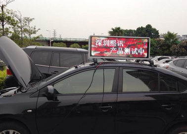 P6 영상 택시 발광 다이오드 표시/두 배 편들어진 LED를 광고하는 것은 가벼운 상자를 서명합니다 협력 업체