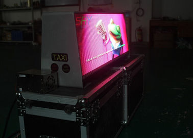 25kg 무게 옥외 택시 LED 스크린 1/8 검사 일정한 현재 LED 택시 지붕 표시 협력 업체