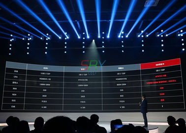 2.5mm 구부려진 LED 스크린 화소 피치 모든 체재 단계 배경 발광 다이오드 표시 협력 업체