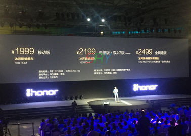 단계를 위해 발광 다이오드 표시 긴 수명 지대 LED 스크린을 광고하는 2.5mm 화소 피치 협력 업체