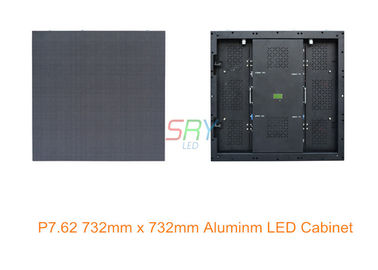 P7.62 실내 매우 732mm x 732mm 발광 다이오드 표시 내각 빛 알루미늄 협력 업체