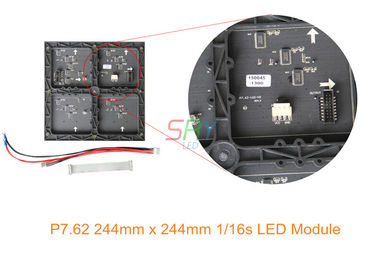 P7.62 244mm x 244mm 실내 풀 컬러 발광 다이오드 표시 단위 1/16 검사 협력 업체