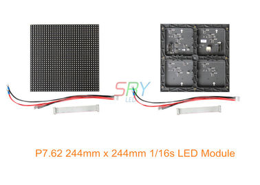 P7.62 244mm x 244mm 실내 풀 컬러 발광 다이오드 표시 단위 1/16 검사 협력 업체