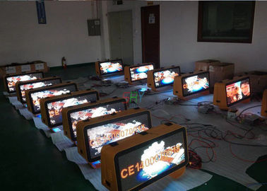 4g/와이파이 통제를 가진 가벼운 상자를 광고하는 옥외 광고 택시 LED 패널 택시 정상 발광 다이오드 표시 협력 업체