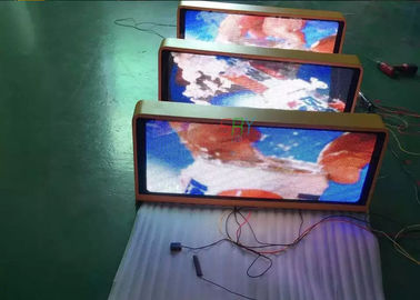 4g/와이파이 통제를 가진 가벼운 상자를 광고하는 옥외 광고 택시 LED 패널 택시 정상 발광 다이오드 표시 협력 업체