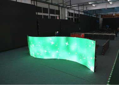 PH5.95 500mm x 500mm는 LED 스크린, IP65에 의하여 구부려진 지도한 패널 디스플레이 구부렸습니다 협력 업체