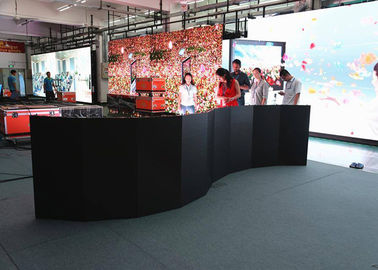 PH5.95 500mm x 500mm는 LED 스크린, IP65에 의하여 구부려진 지도한 패널 디스플레이 구부렸습니다 협력 업체