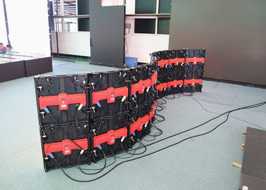 PH5.95 500mm x 500mm는 LED 스크린, IP65에 의하여 구부려진 지도한 패널 디스플레이 구부렸습니다 협력 업체