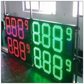 주유소 유가를 위한 정면 접근 녹색 LED 이동하는 메시지 표시 협력 업체