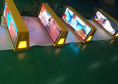 옥외 광고 P5 풀 컬러 택시 정상 지붕 LED 표시 무선 3G 체계 협력 업체