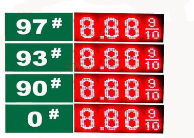 8.889 4 손가락 7 세그먼트 LED 이동하는 메시지 표시, 지도된 유가 표시 협력 업체
