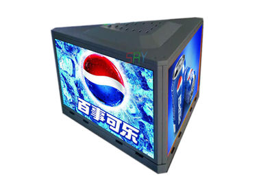 3 측 옥외 P3.91 택시 정상 지붕 광고는 측 당 표시 1000mm x 500mm를 지도했습니다 협력 업체